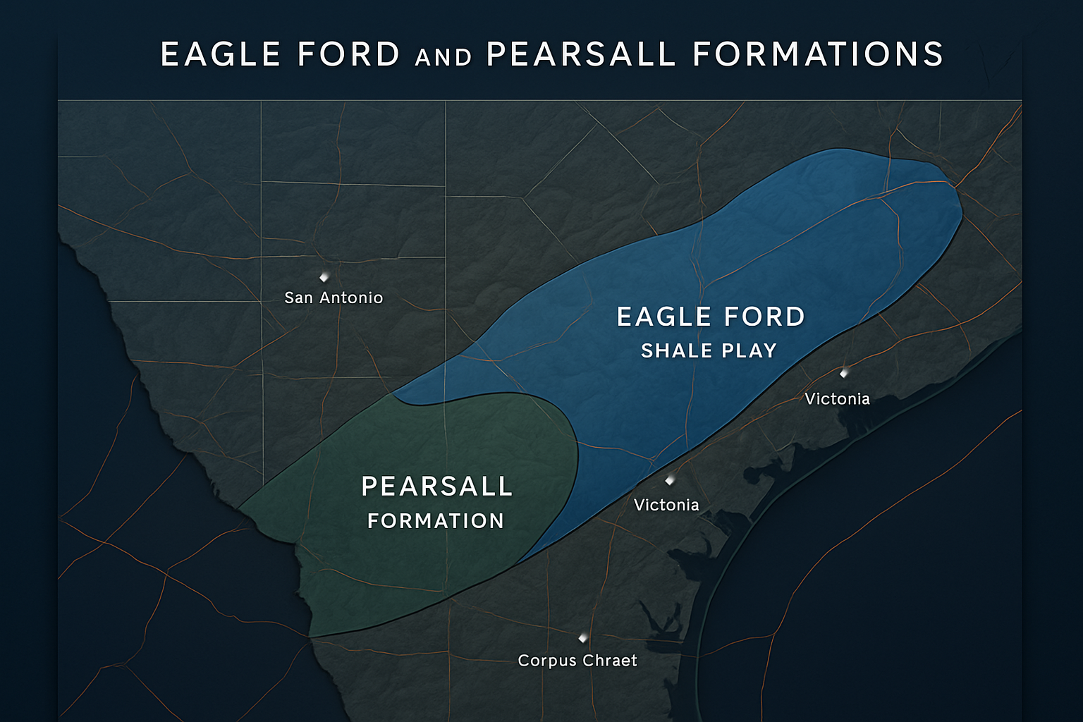 Map of Project Phoenix in Eagle Ford Shale